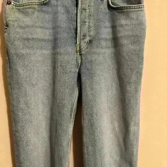 Re/Done Jeans 90’s High Rise Crop Medium Wash Size 28 - Picture 3 of 10